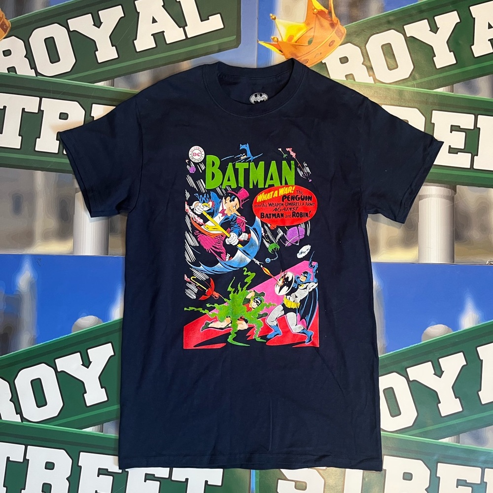 Batman comic book graphic t shirt